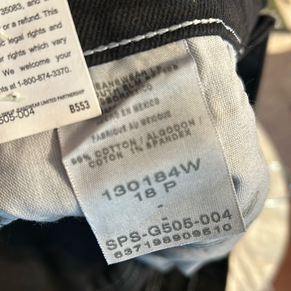 Riders by Lee black tapered leg jeans size 18P new - Picture 6 of 6